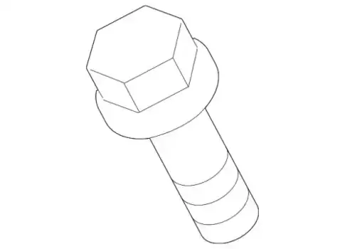 болт! м12х55 фланцевый \ Volvo C70 982844