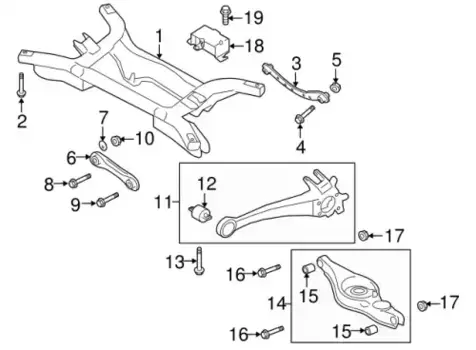 болт рычага задней подвески!\ Mitsubishi Lancer 10> MU000995