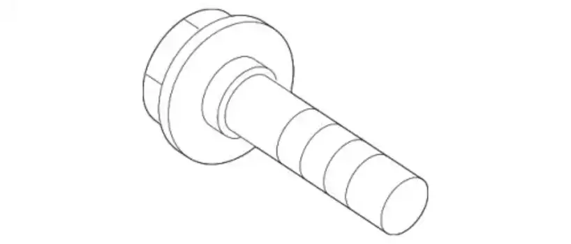 болт с фланцем !M10x40 \MB 910105010011