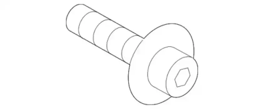 БОЛТ С ВНУТРЕННИМ ШЕСТИГРАННИ- 8E0407643B VAG