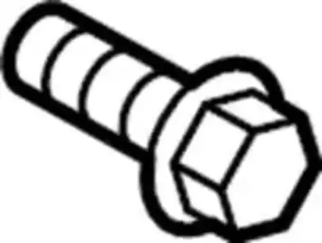 болт шкива балансирного вала!м6х16,5мм\ VAG WHT001163B