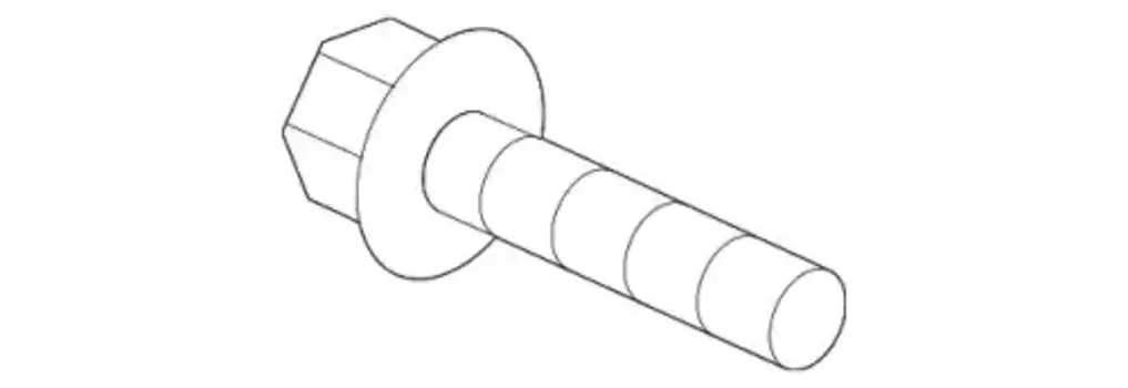 болт! ступицы задней M10x41 внешний Torx\ MB 001 990 42 03