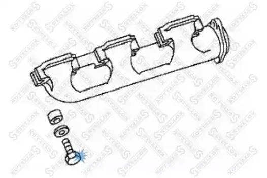 болт выхлопной системы !M10x1.5x95/85/75 \MB 81-08503-SX STELLOX