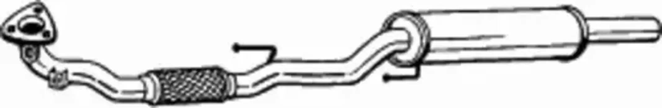 BOSAL 281-769 Глушитель передний 6361278