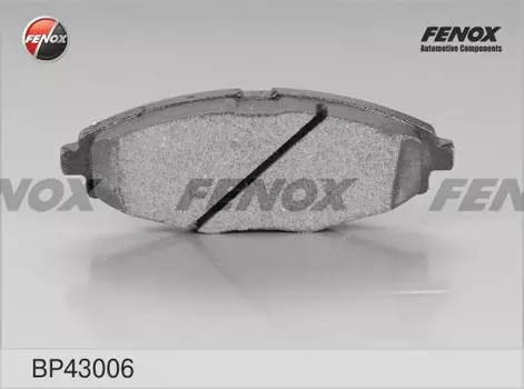 Тормозные колодки дисковые передняя ось FENOX BP43006