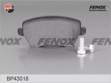 Тормозные колодки дисковые передняя ось FENOX BP43018