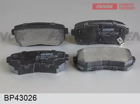 Тормозные колодки дисковые задняя ось FENOX BP43026