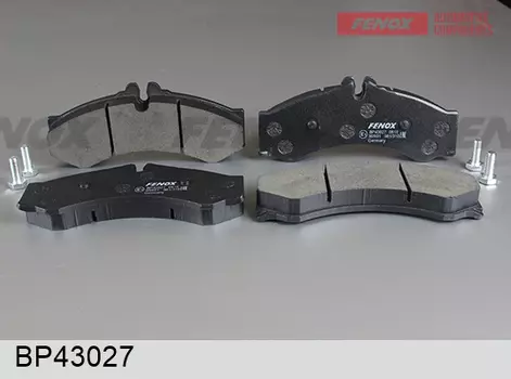 Тормозные колодки дисковые передняя ось FENOX BP43027