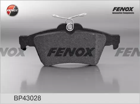 Тормозные колодки дисковые задняя ось FENOX BP43028