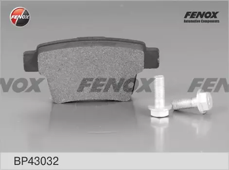 Тормозные колодки дисковые задняя ось FENOX BP43032