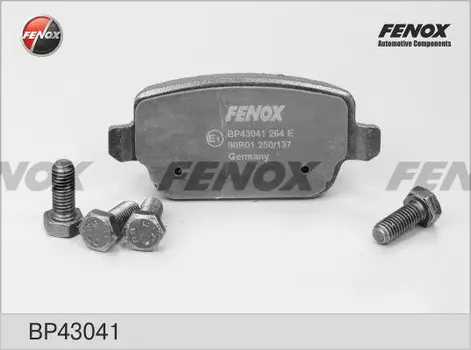 Тормозные колодки дисковые задняя ось FENOX BP43041