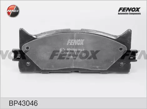 Тормозные колодки дисковые передняя ось FENOX BP43046