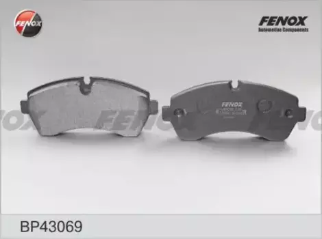 Тормозные колодки дисковые передняя ось FENOX BP43069