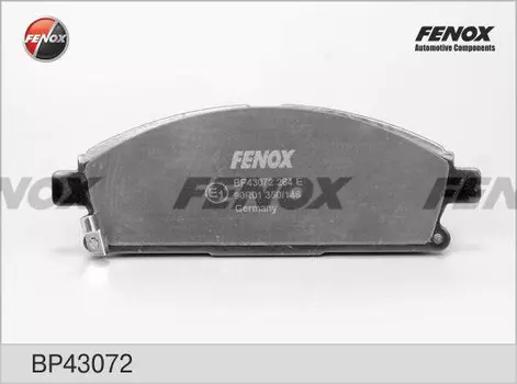 Тормозные колодки дисковые передняя ось FENOX BP43072