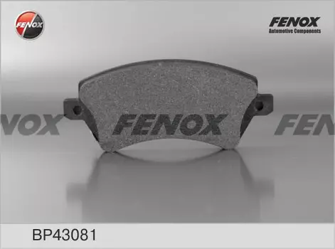 Тормозные колодки дисковые передняя ось FENOX BP43081