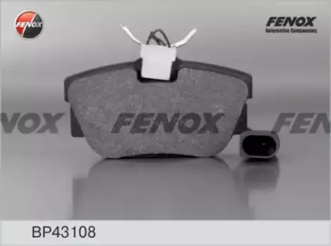 Тормозные колодки дисковые задняя ось FENOX BP43108