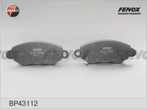 Тормозные колодки дисковые передняя ось FENOX BP43112