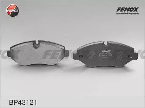 Тормозные колодки дисковые передняя ось FENOX BP43121