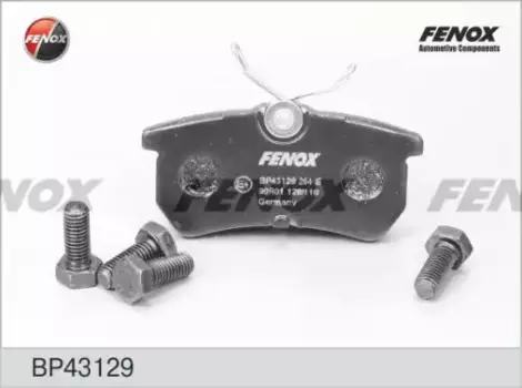 Тормозные колодки дисковые задняя ось FENOX BP43129
