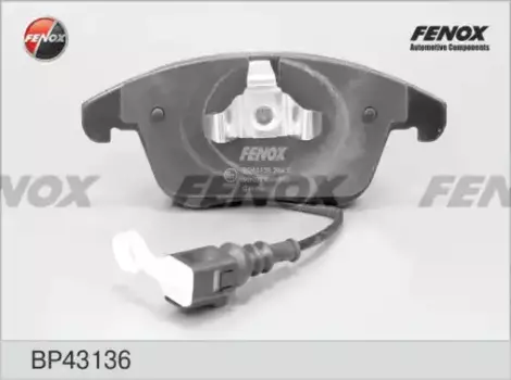 Тормозные колодки дисковые передняя ось FENOX BP43136