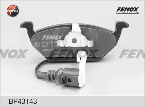 Тормозные колодки дисковые передняя ось FENOX BP43143