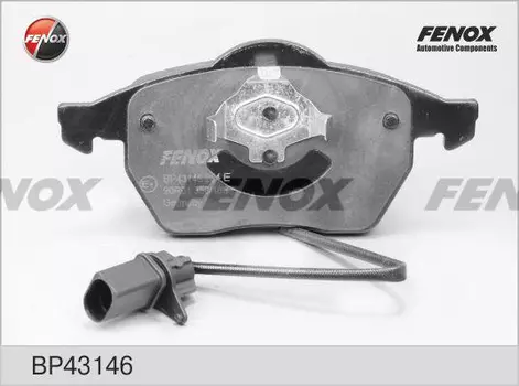 Тормозные колодки дисковые передняя ось FENOX BP43146