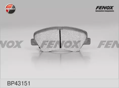 Тормозные колодки дисковые передняя ось FENOX BP43151
