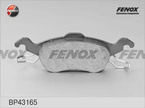 Тормозные колодки дисковые передняя ось FENOX BP43165