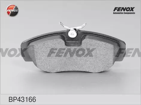Тормозные колодки дисковые передняя ось FENOX BP43166