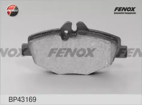 Тормозные колодки дисковые передняя ось FENOX BP43169