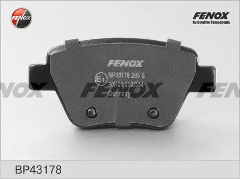 Тормозные колодки дисковые задняя ось FENOX BP43178