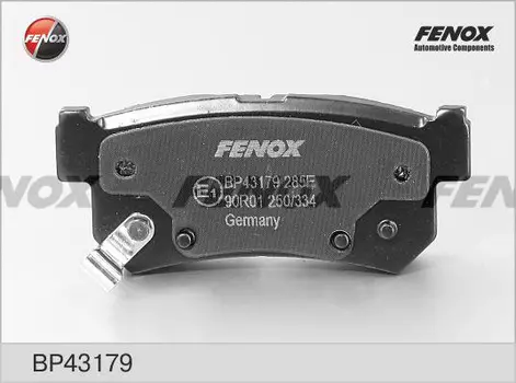 Тормозные колодки дисковые задняя ось FENOX BP43179