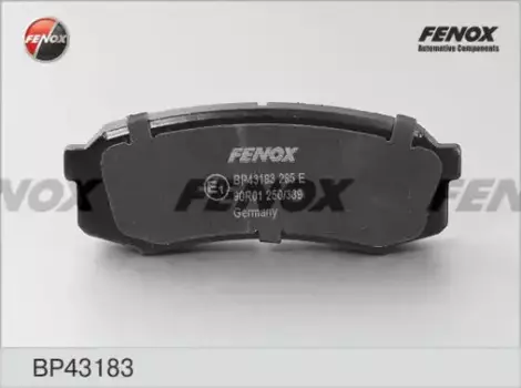 Тормозные колодки дисковые задняя ось FENOX BP43183