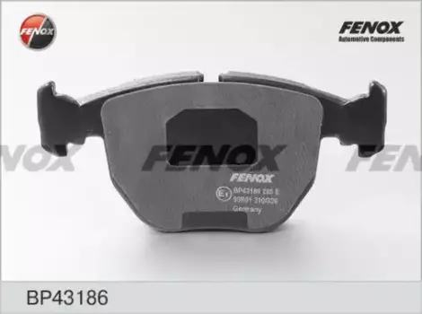 Тормозные колодки дисковые передняя ось FENOX BP43186