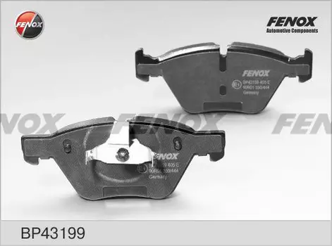Тормозные колодки дисковые передняя ось FENOX BP43199