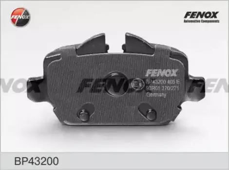 Тормозные колодки дисковые задняя ось FENOX BP43200