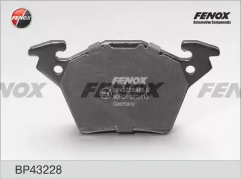 Тормозные колодки дисковые задняя ось FENOX BP43228