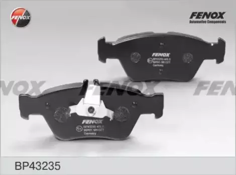 Тормозные колодки дисковые передняя ось FENOX BP43235
