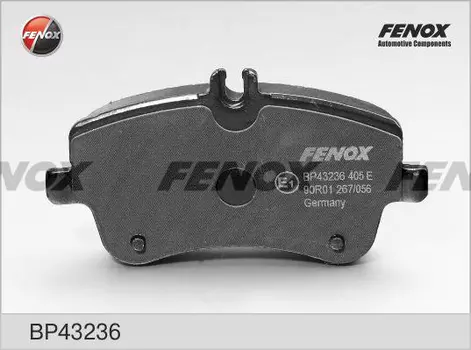 Тормозные колодки дисковые передняя ось FENOX BP43236