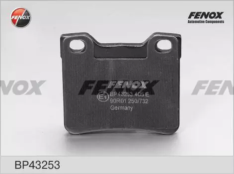 Тормозные колодки дисковые задняя ось FENOX BP43253