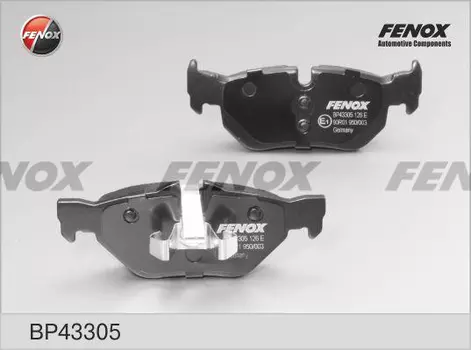 Тормозные колодки дисковые задняя ось FENOX BP43305