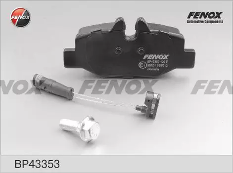 Тормозные колодки дисковые задняя ось FENOX BP43353