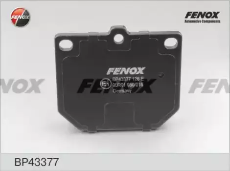 Тормозные колодки дисковые передняя ось FENOX BP43377