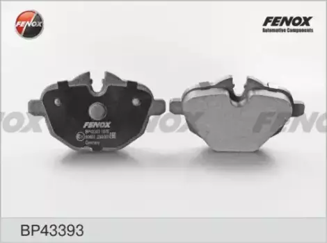 Тормозные колодки дисковые задняя ось FENOX BP43393