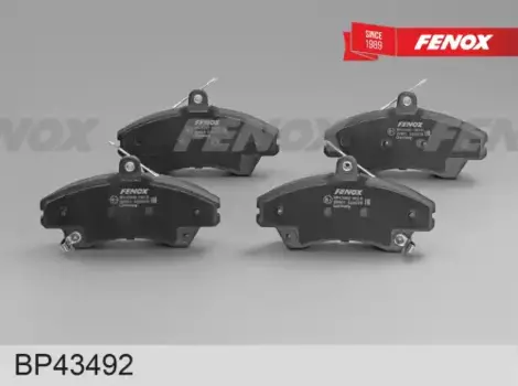 Тормозные колодки дисковые передняя ось FENOX BP43492