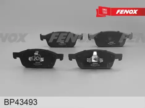 Тормозные колодки дисковые передняя ось FENOX BP43493