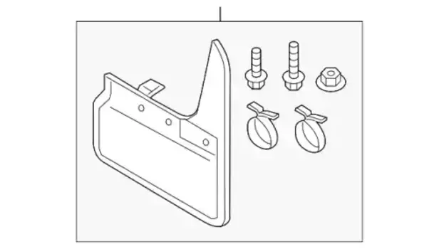 БРЫЗГОВИКИ ПЕРЕДНИЕ Q7 2016-, S-LINE, VOTEX 4M0075116 VAG