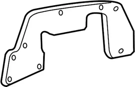 брызговик передний правый!\ Volvo S80L 08-12 30664838