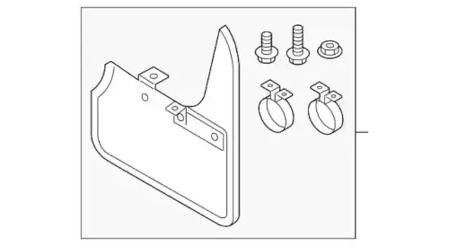 Брызговики передние Q3 83A075111 VAG