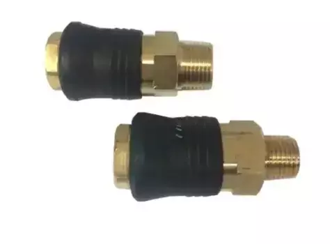 быстроразъем пневматический с клапаном! наружная резьба 1/4''\ F-SE6-2SM FORSAGE